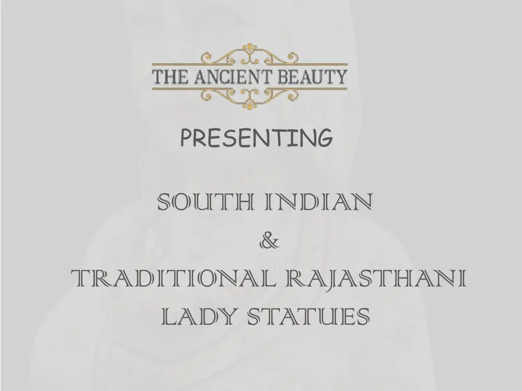 PPT - Grab Statue of Traditional Rajasthani Lady - The Ancient Beauty ...