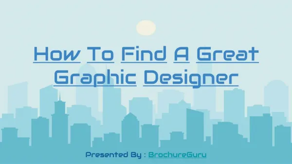 How To Find A Great Graphic Designer
