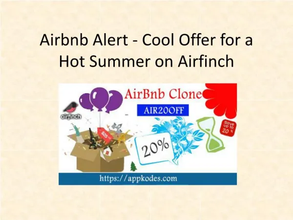 Airbnb Alert - Cool Offer for a Hot Summer on Airfinch