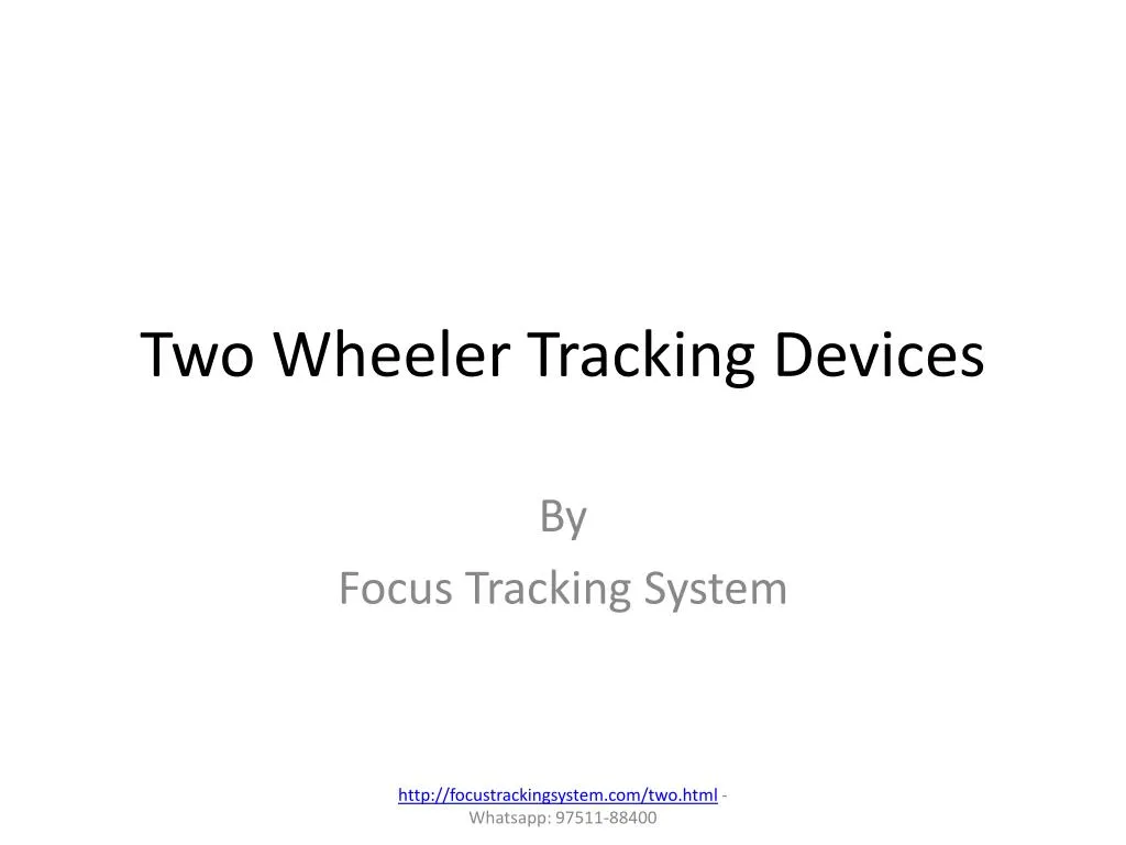 two wheeler tracking devices