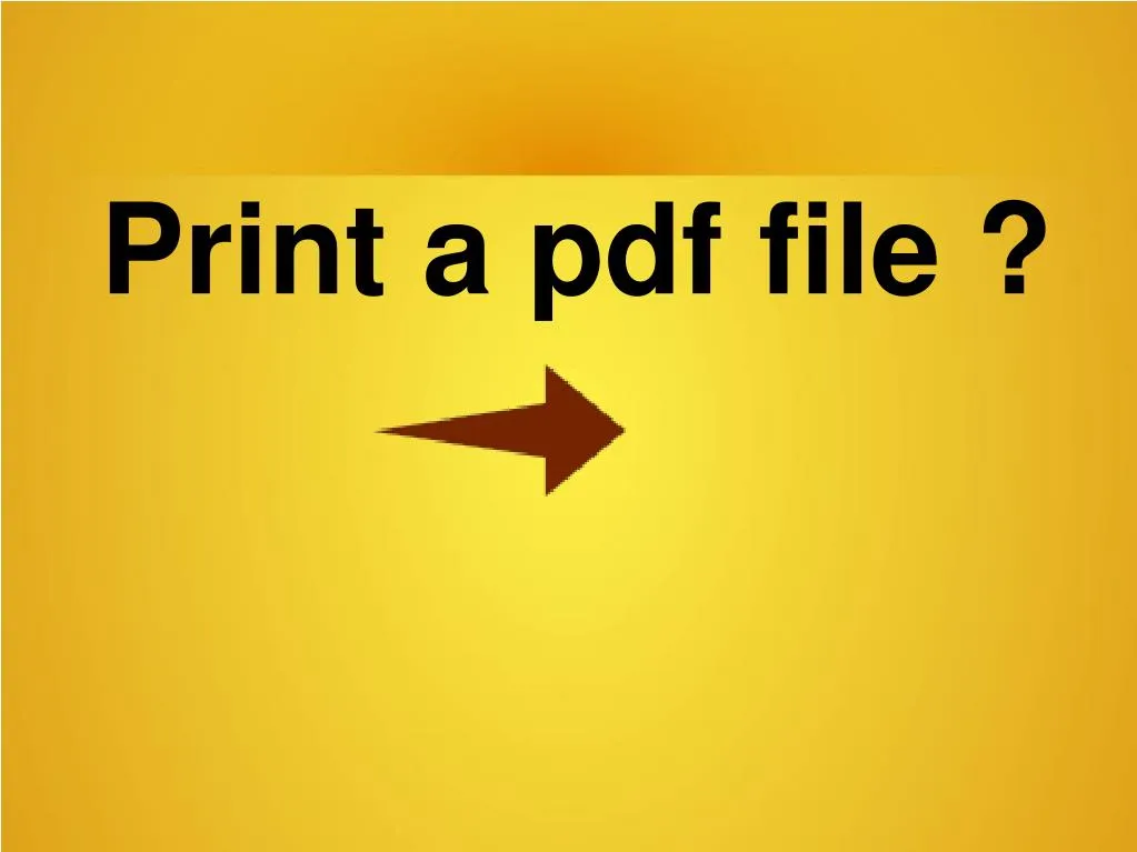 print a pdf file