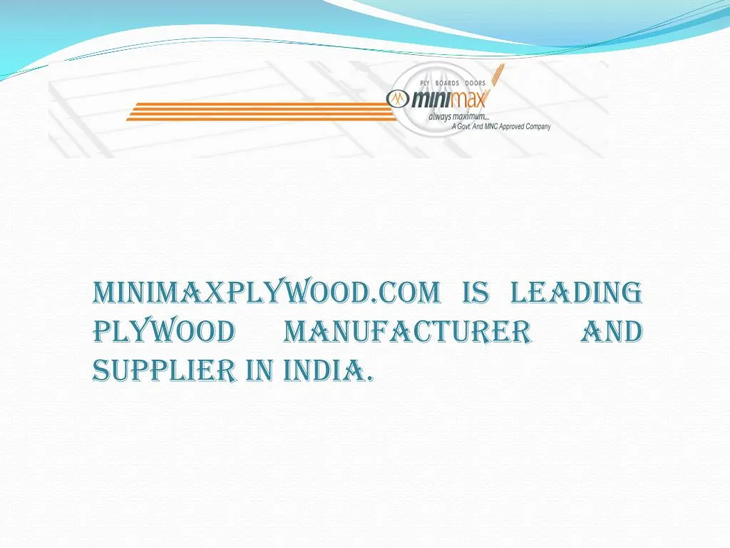 minimaxplywood com is leading plywood