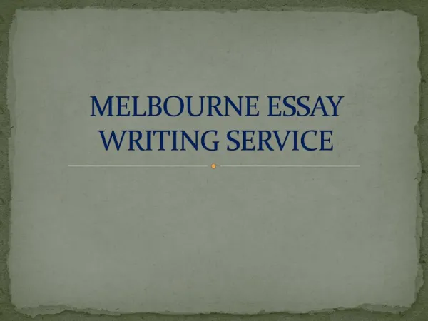 Essay writing help Melbourne