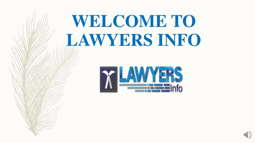 welcome to lawyers info