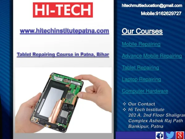Tablet Repairing Course in Patna, Bihar