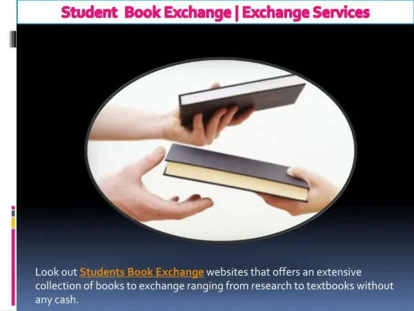 Exchange Services Online | Student Book Exchange