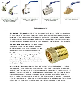 Cam & groove couplings - slide 1
