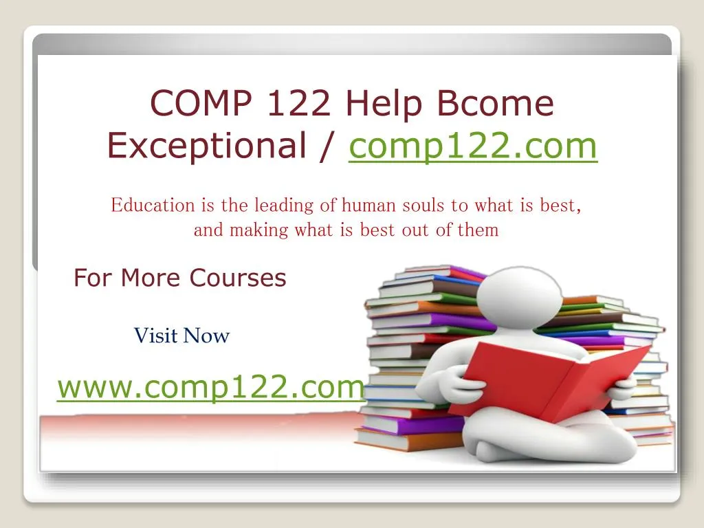 comp 122 help bcome exceptional comp122 com