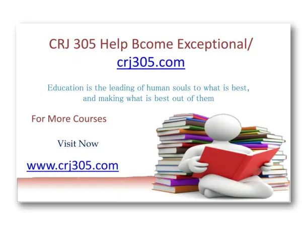 CRJ 305 Help Bcome Exceptional/ crj305.com