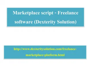 Marketplace script - Freelance software (Dexterity Solution) - slide 1