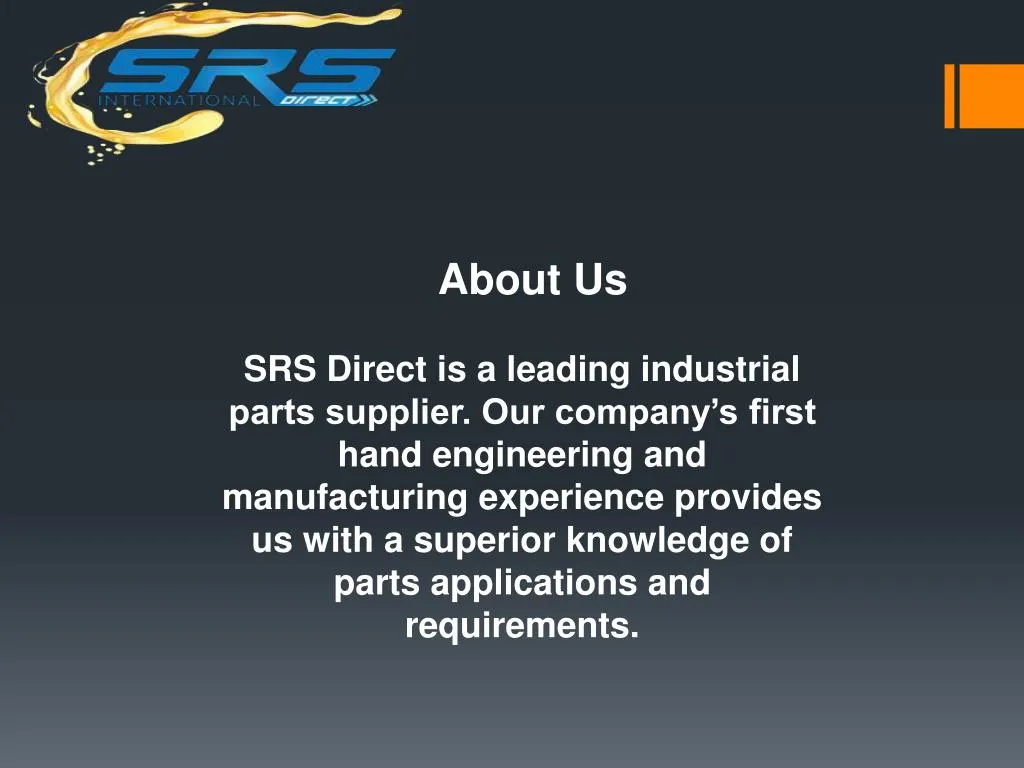 about us srs direct is a leading industrial parts