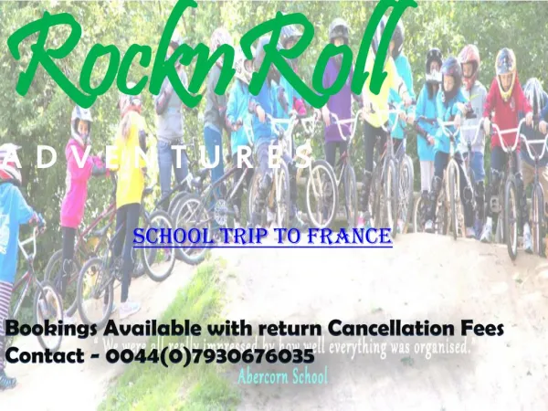 School Trip To France - Book Now