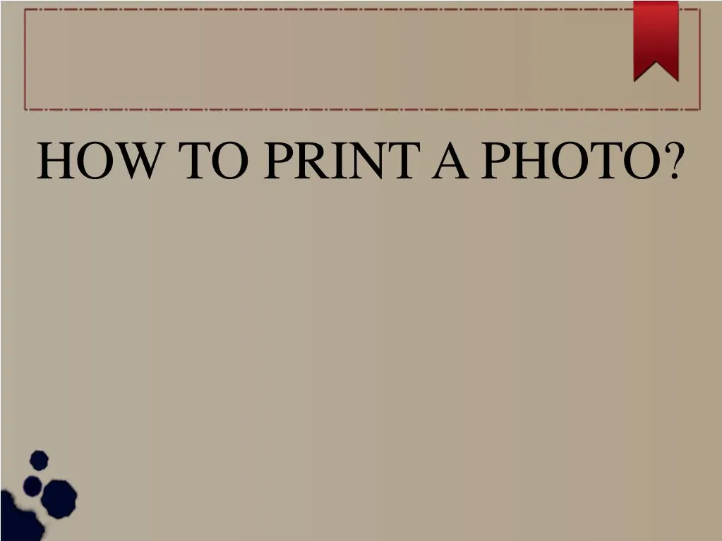 how to print a photo