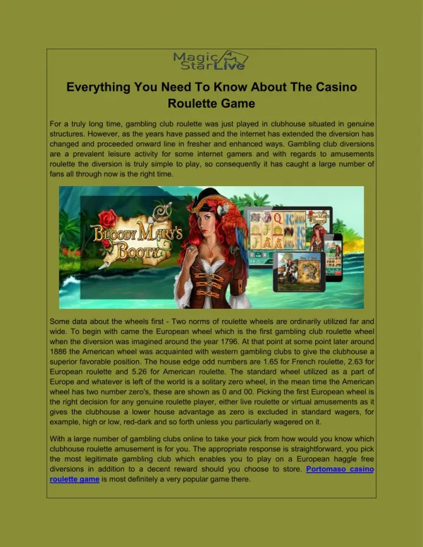 Everything You Need To Know About The Casino Roulette Game