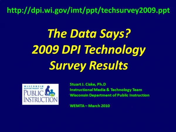 The Data Says 2009 DPI Technology Survey Results