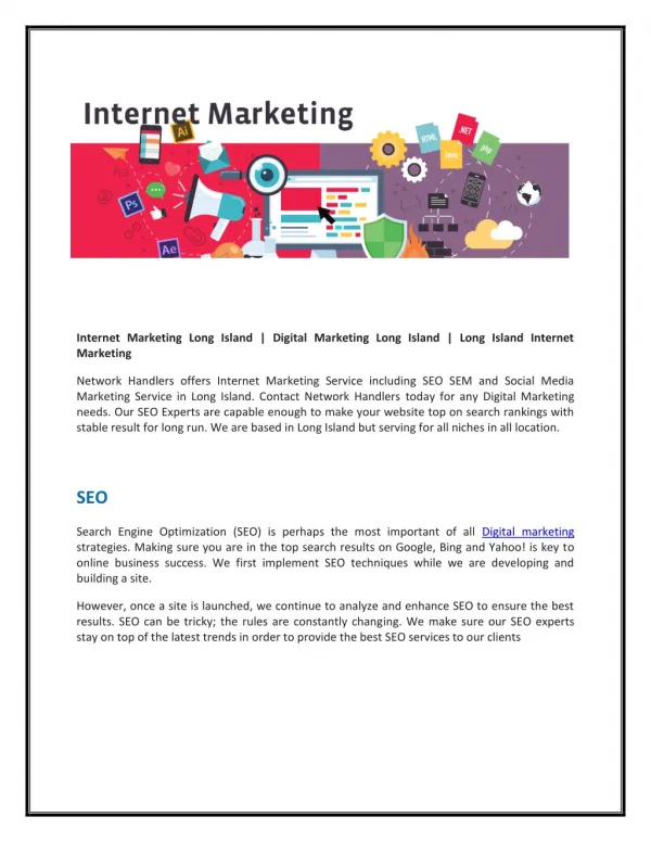 Internet Marketing Long Island | Digital Marketing Long Island | Long Island Internet Marketing