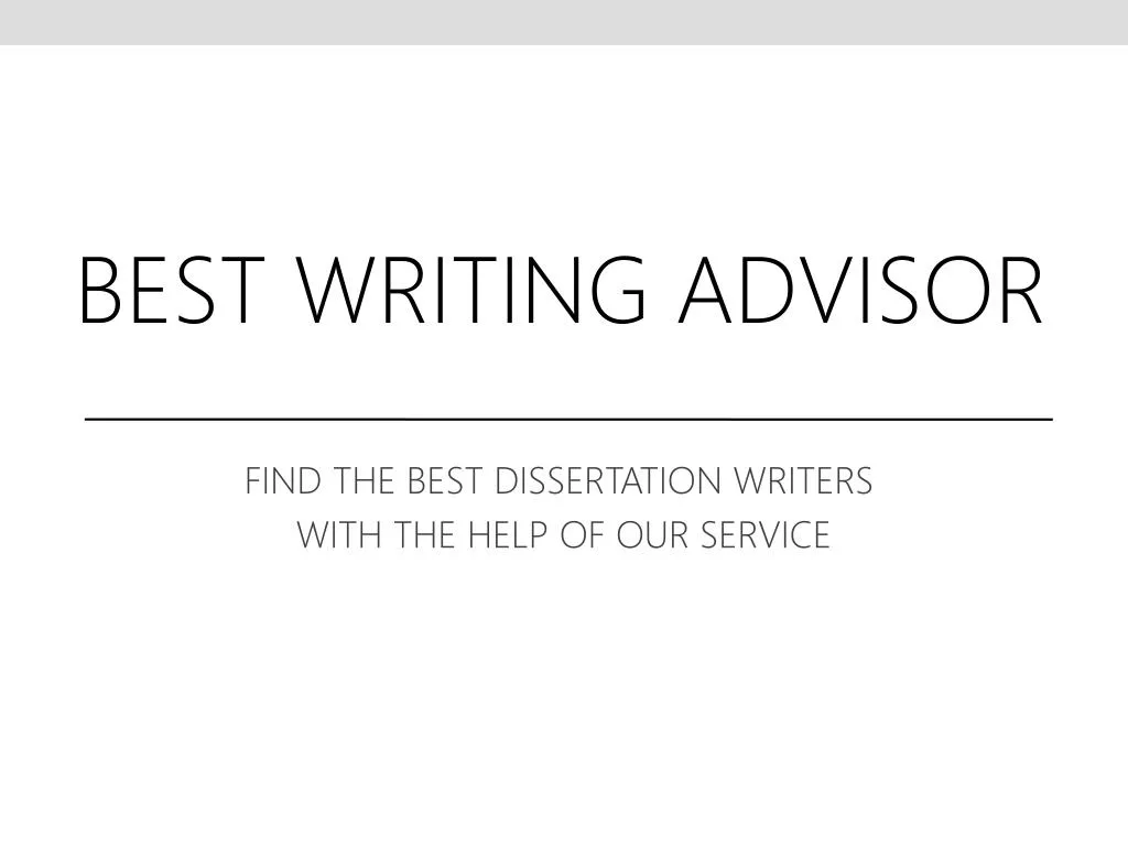 find the best dissertation writers with the help of our service