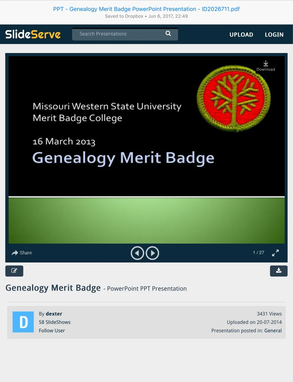 ppt genealogy merit badge powerpoint presentation