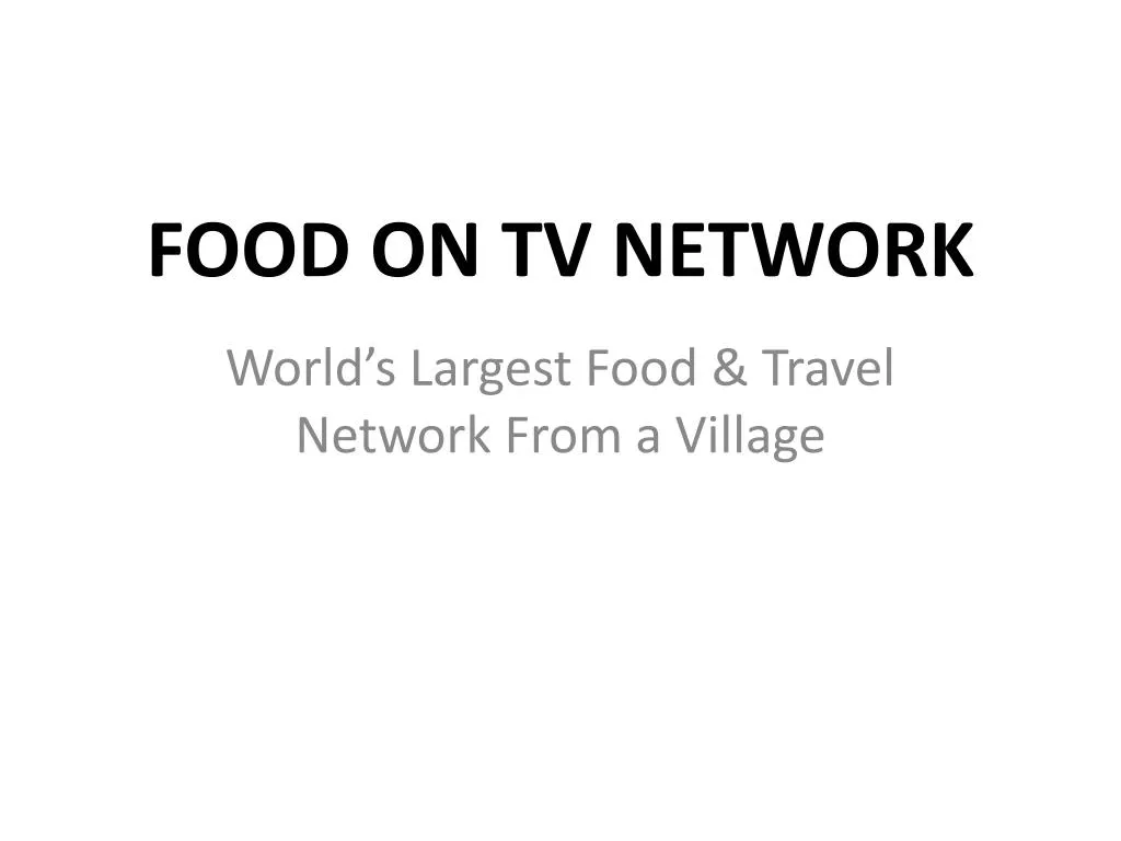 food on tv network