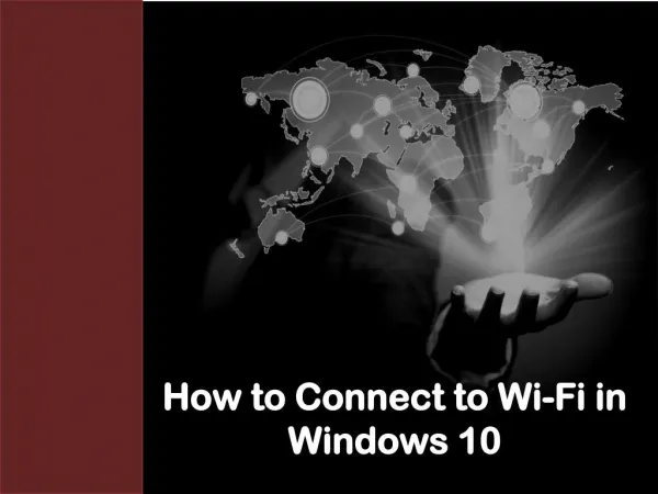 How to Connect Wi-Fi in Windows 10