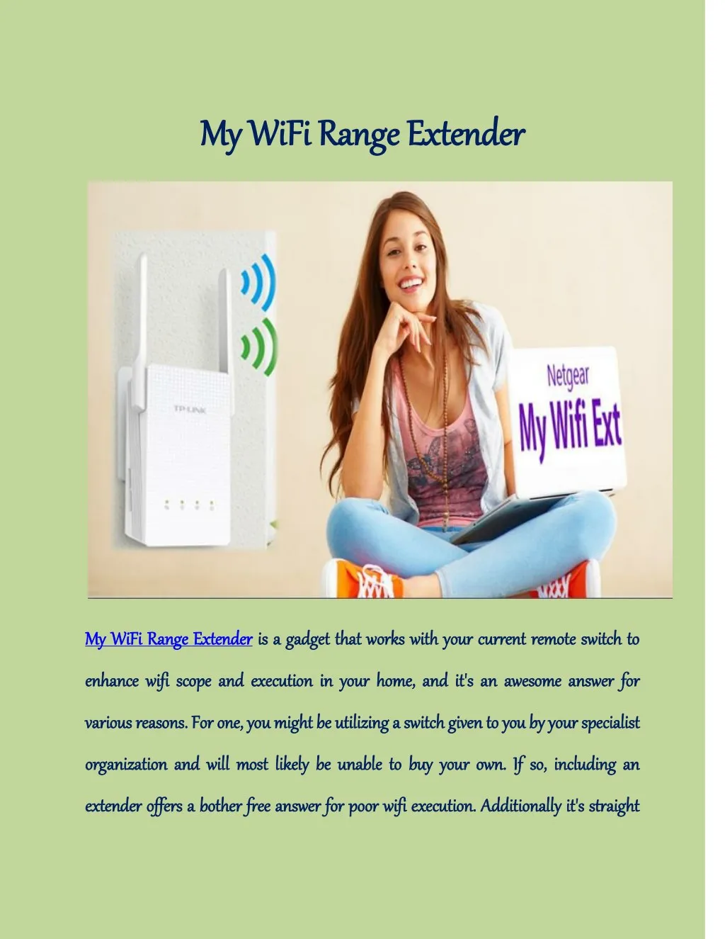 my wifi range extender my wifi range extender