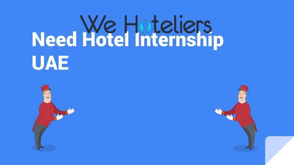 need hotel internship uae
