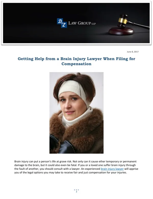 Getting Help from a Brain Injury Lawyer When Filing for Compensation