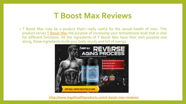 T Boost Max Testosterone Booster Reviews