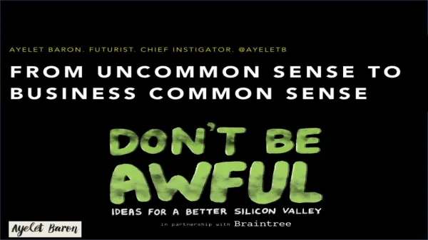 Don't be Awful Silicon Valley via Pando Daily