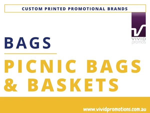 Custom Printed Promotional Picnic Bags and Baskets