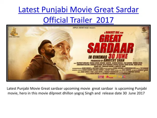Great Sardar Official Trailer 2017