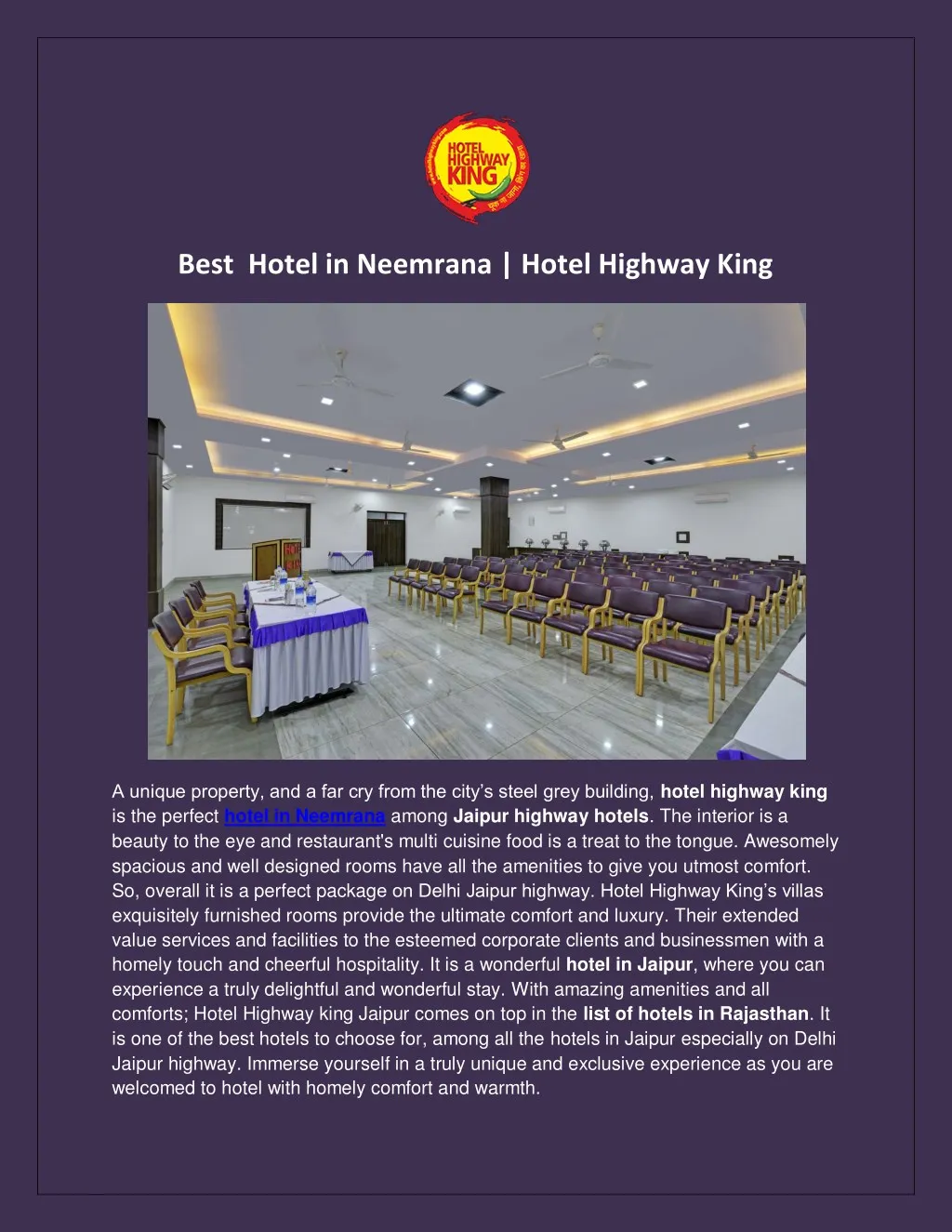 best hotel in neemrana hotel highway king