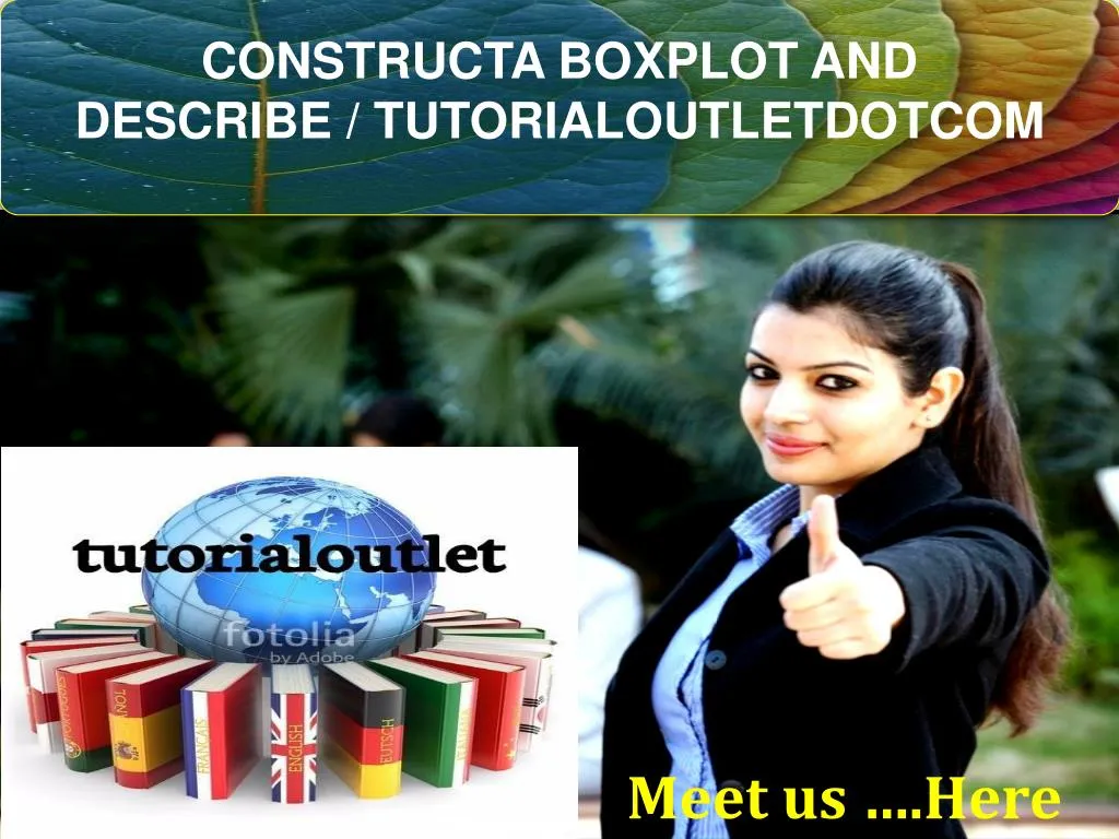 constructa boxplot and describe