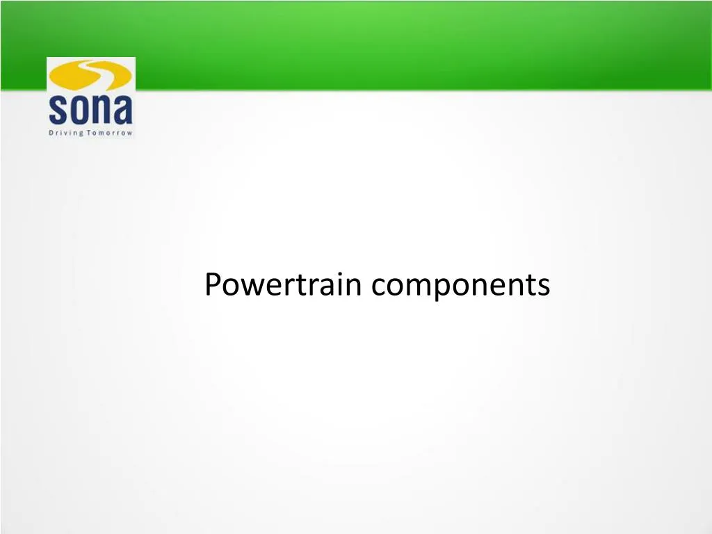 powertrain components