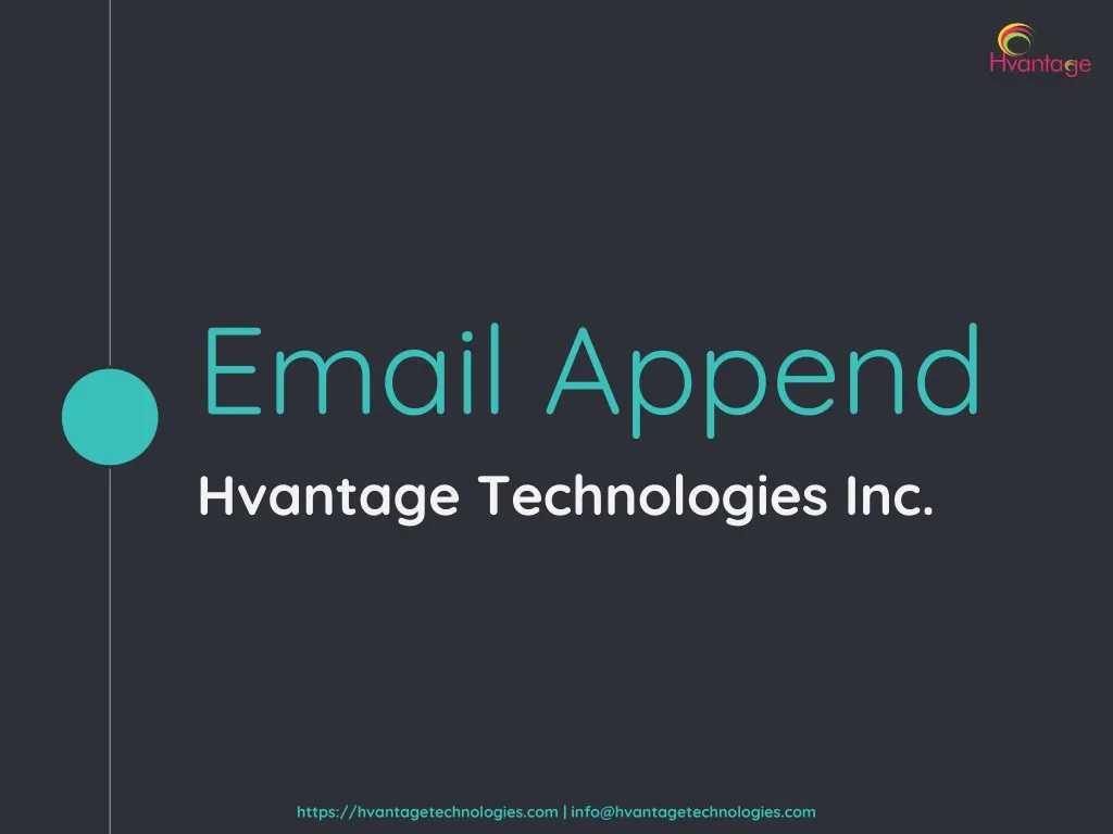 email append hvantage technologies inc