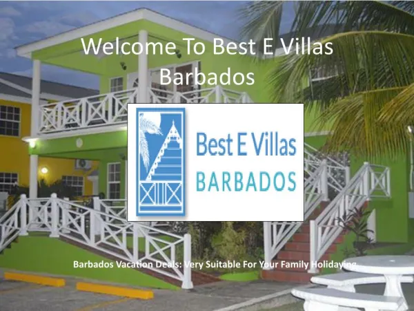 Barbados Vacation Deals Very Suitable For Your Family Holidaying