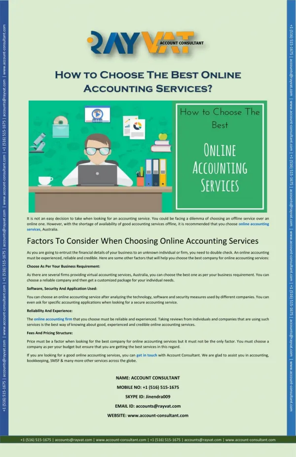How to Choose The Best Online Accounting Services?