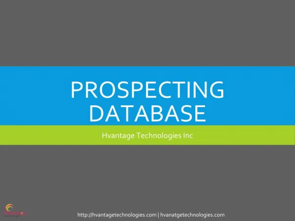 HTI Prospecting Database