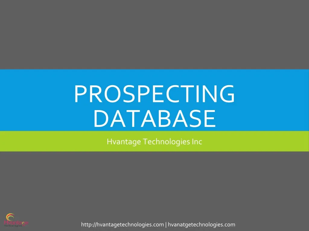 prospecting database