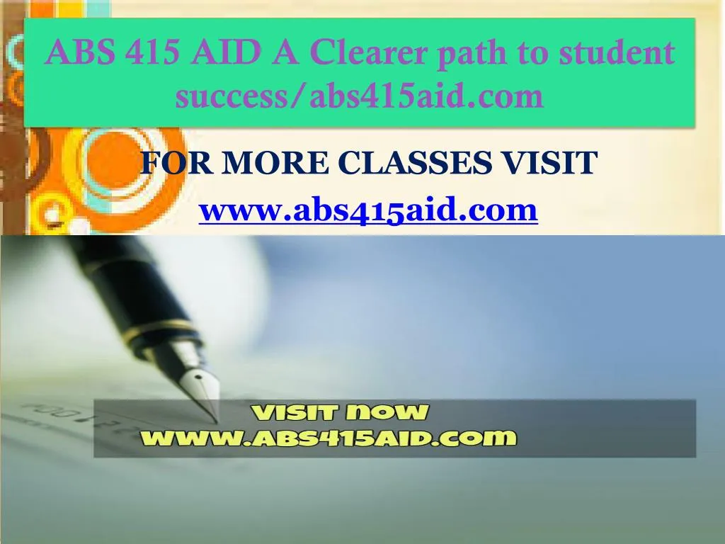 abs 415 aid a clearer path to student success abs415aid com