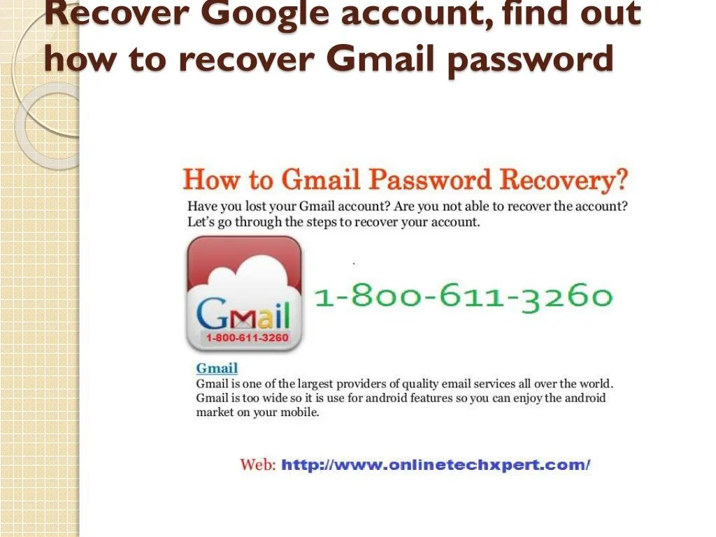 recover google account find out how to recover gmail password