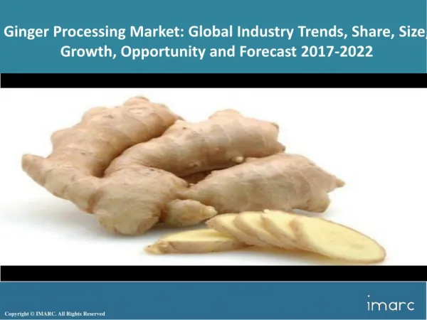 Ginger Processing Market Trends, Share, Size, Research and Forecast 2017-2022
