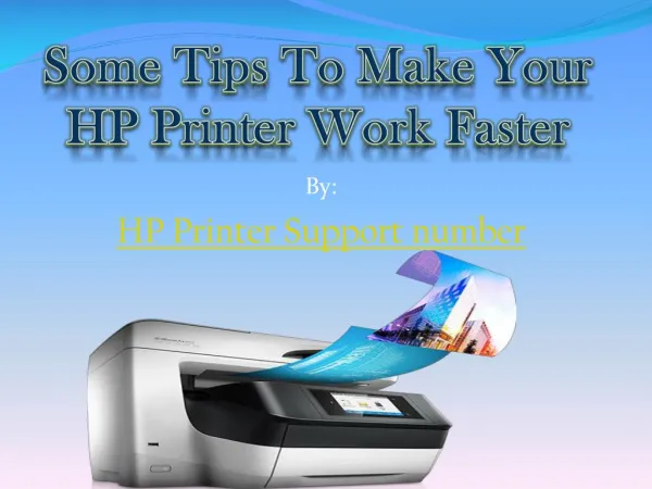 Some Tips To make Your HP Printer Work Faster