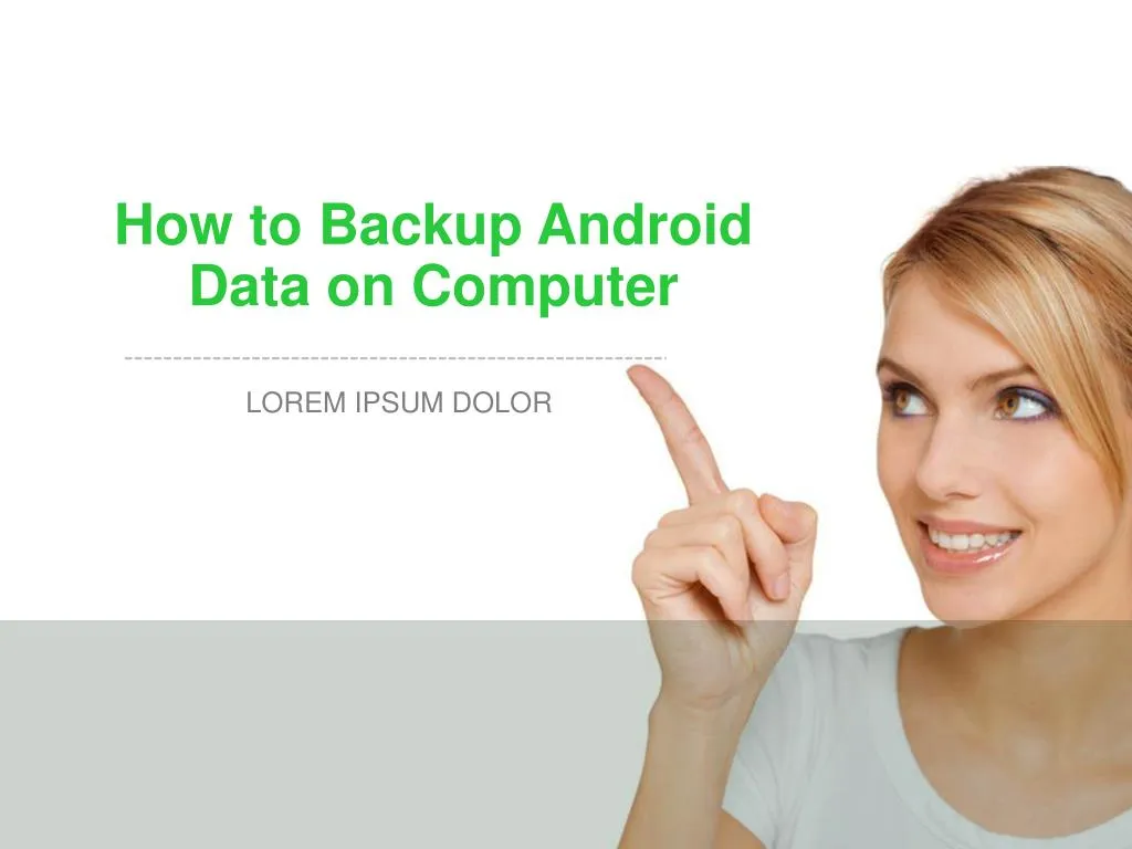 how to backup android data on computer