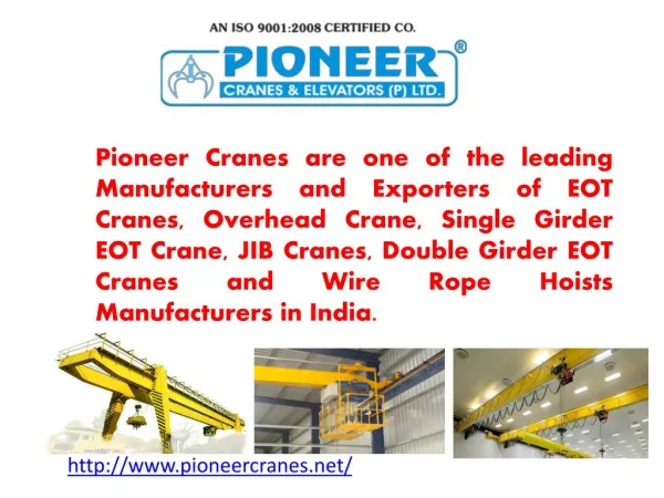 EOT Cranes Manufacturers