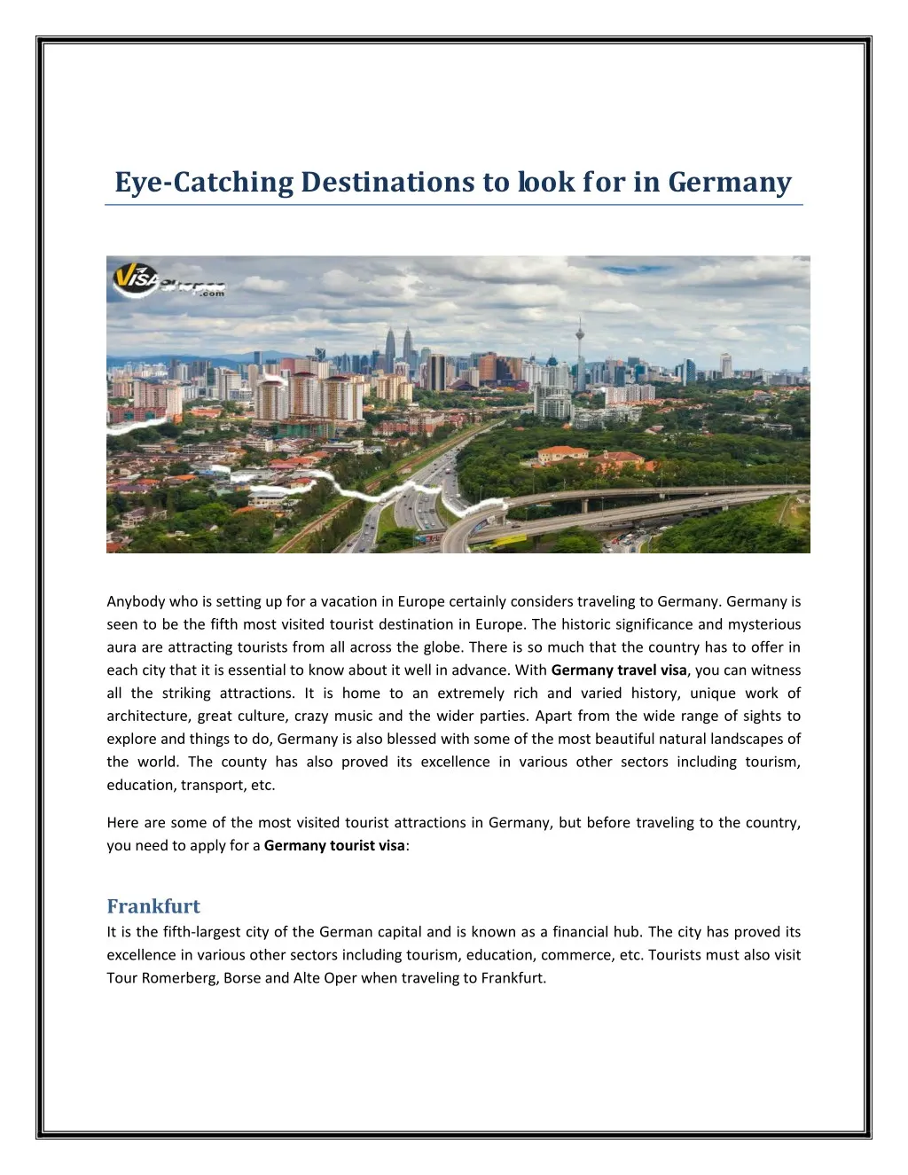 eye catching destinations to look for in germany