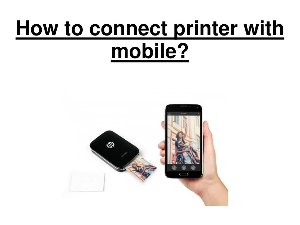 how to connect printer with mobile