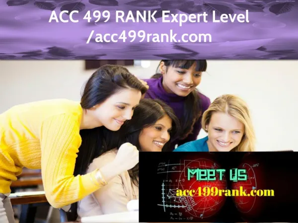 ACC 499 RANK Expert Level -acc499rank.com