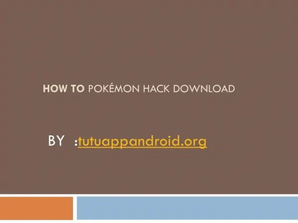 Features of Pokémon Hack Download