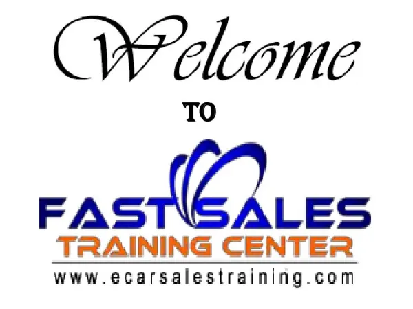 Ecar Sales Training Center